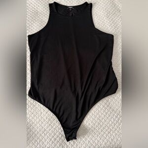 Express Womens Black Sleeveless Bodysuit, Sz XL